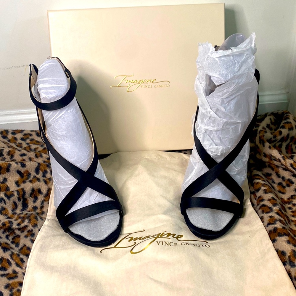 Black 4 inch stilettos